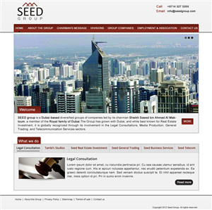 Web Design by Hetal  for Seed Group | Design: #880876
