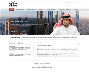 Web Design by Epul for Seed Group | Design: #882352