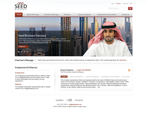 Web Design by Epul for Seed Group | Design: #883847