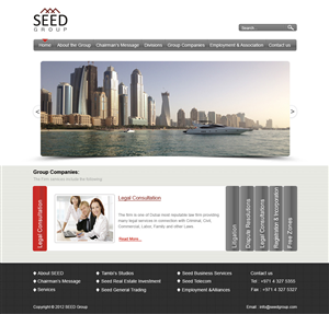Web Design by Desire Design Solutions for Seed Group | Design: #854362