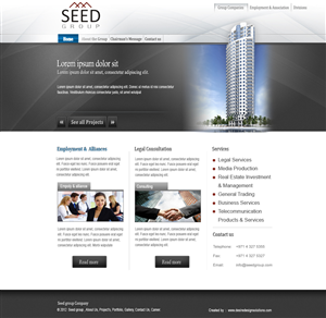 Web Design by Desire Design Solutions for Seed Group | Design: #854396