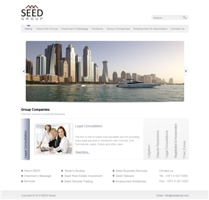 Web Design by Desire Design Solutions for Seed Group | Design: #860097