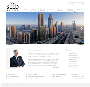 Web Design by Desire Design Solutions for Seed Group | Design: #860119