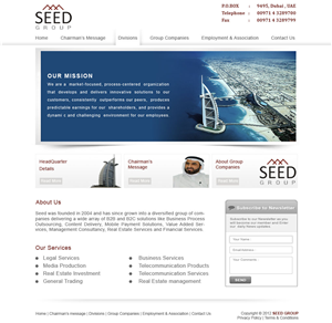 Web Design by Desire Design Solutions for Seed Group | Design: #860502
