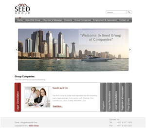 Web-Design von Desire Design Solutions für Seed Group | Design #862603