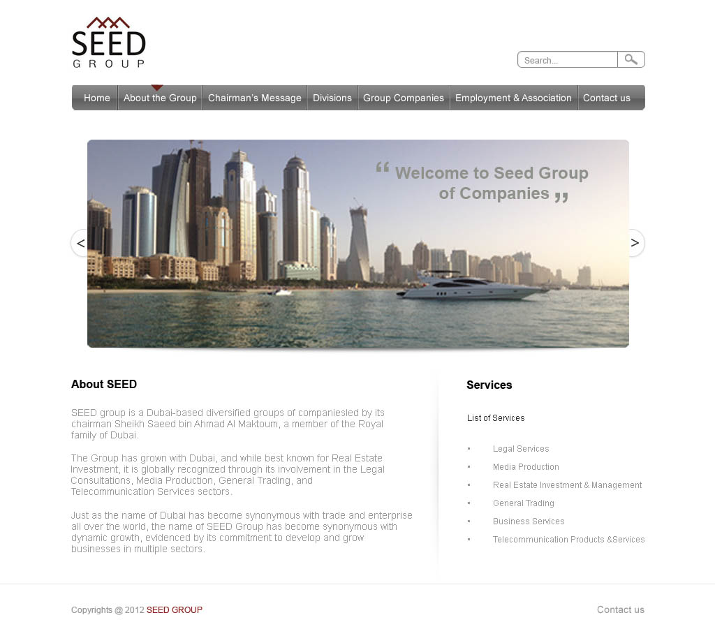 Web Design by Desire Design Solutions for Seed Group | Design #874564