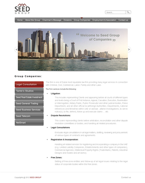 Web Design by Desire Design Solutions for Seed Group | Design: #874571