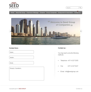 Web Design by Desire Design Solutions for Seed Group | Design: #874573