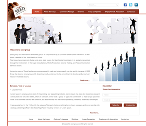 Web Design by pb for Seed Group | Design: #874552