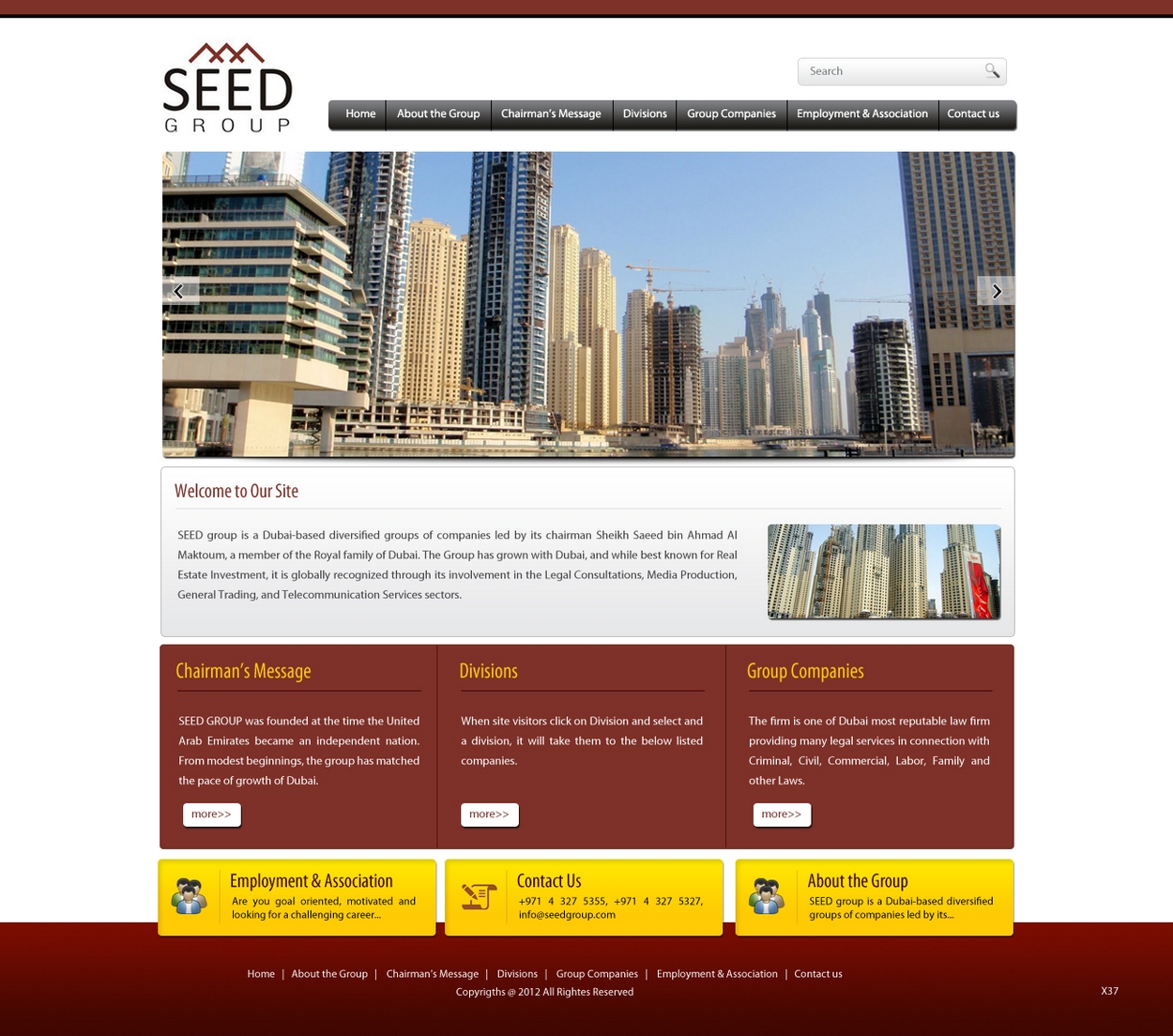 Web Design by pb for Seed Group | Design #874697