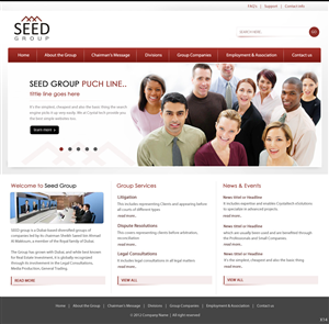 Web Design by pb for Seed Group | Design: #876328