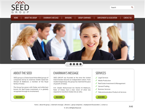 Web Design by pb for Seed Group | Design: #877175