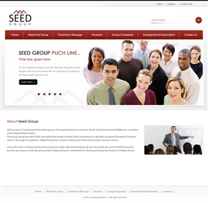 Web Design by pb for Seed Group | Design: #879315