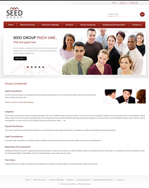 Web Design by pb for Seed Group | Design: #879317