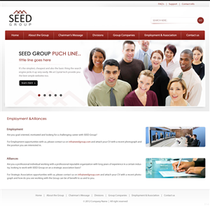 Web Design by pb for Seed Group | Design: #879335