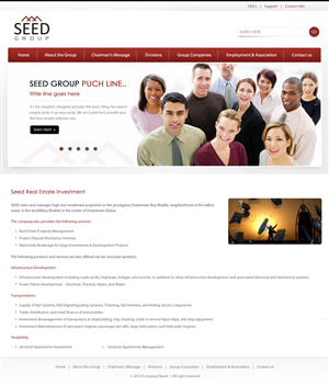 Web Design by pb for Seed Group | Design: #879342