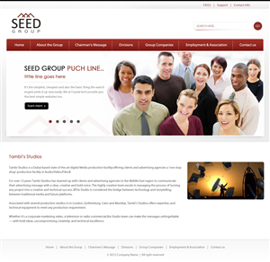 Web Design by pb for Seed Group | Design: #879344