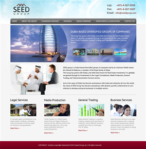 Web Design by OM for Seed Group | Design: #877159