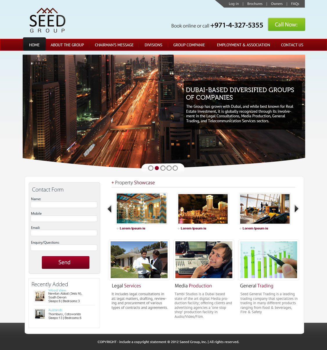 Web Design par OM pour Seed Group | Design #877163
