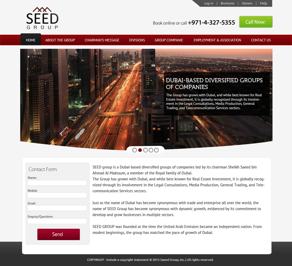 Web Design par OM pour Seed Group | Design #880995