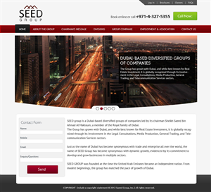 Web Design by OM for Seed Group | Design: #880995