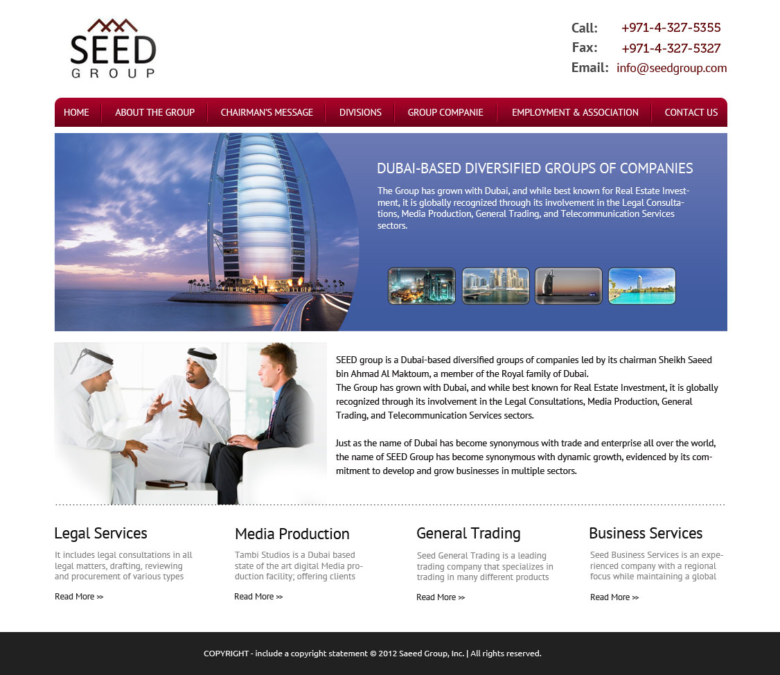 Web Design par OM pour Seed Group | Design #881006