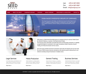 Web Design by OM for Seed Group | Design: #881006