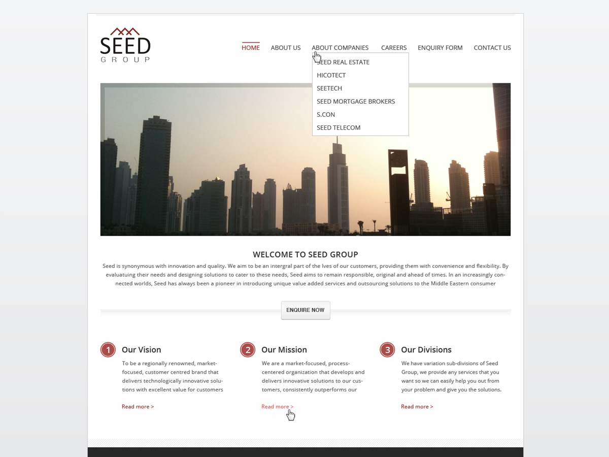 Web Design par Budi Tanrim pour Seed Group | Design #851820