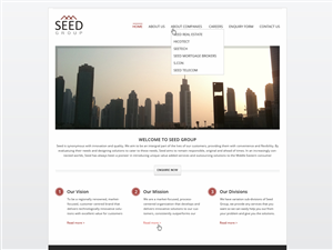 Web Design by Budi Tanrim for Seed Group | Design: #851820