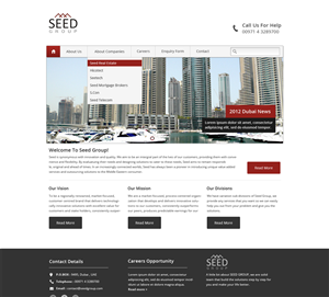 Web Design by Budi Tanrim for Seed Group | Design: #852545