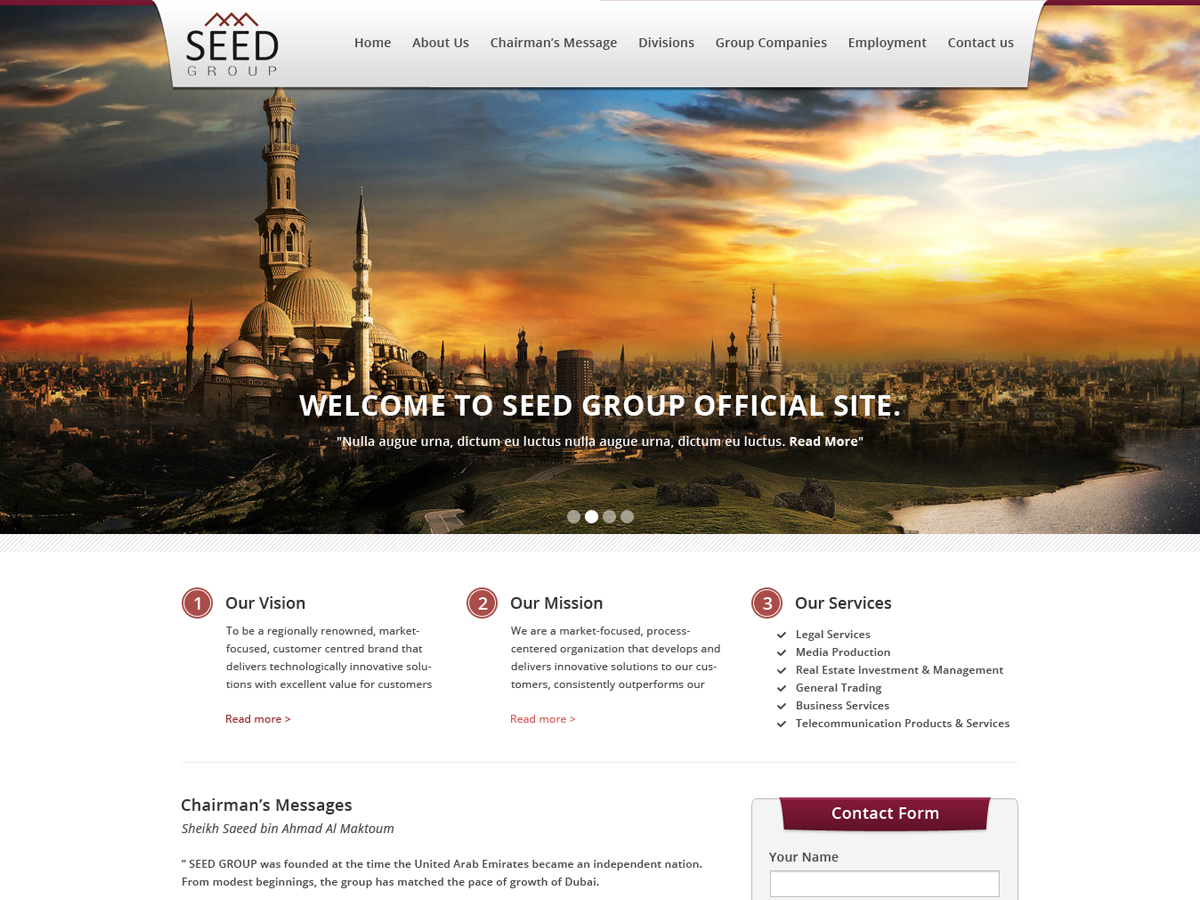 Web-Design von Budi Tanrim für Seed Group | Design #854033