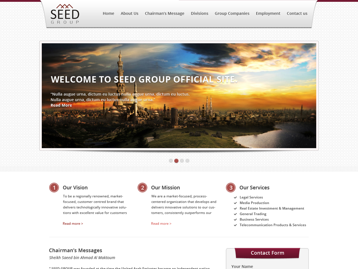 Web Design par Budi Tanrim pour Seed Group | Design #857262