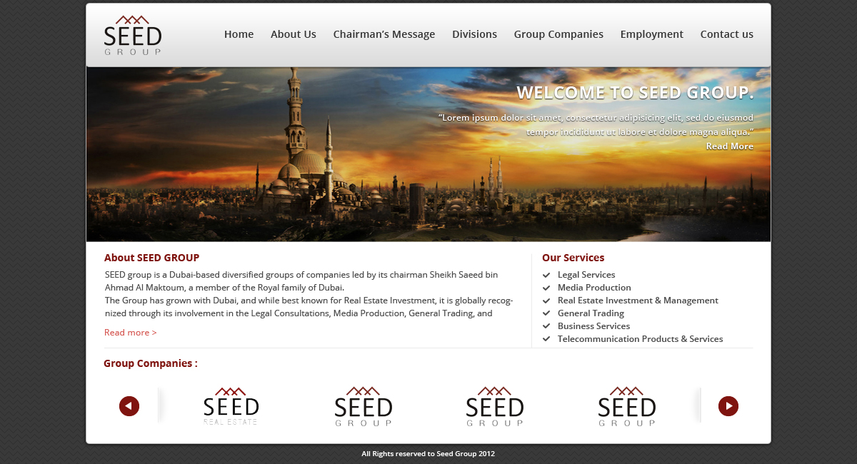 Web Design by Budi Tanrim for Seed Group | Design #863971