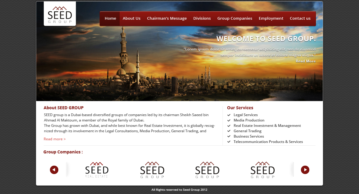 Web Design by Budi Tanrim for Seed Group | Design #865098