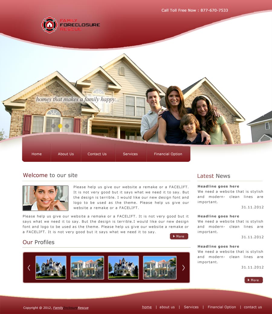 Web Design by UniqueDesignz for this project | Design #900214
