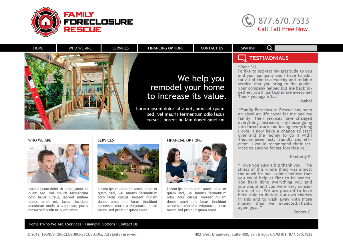 Web Design by tanya for this project | Design #894478