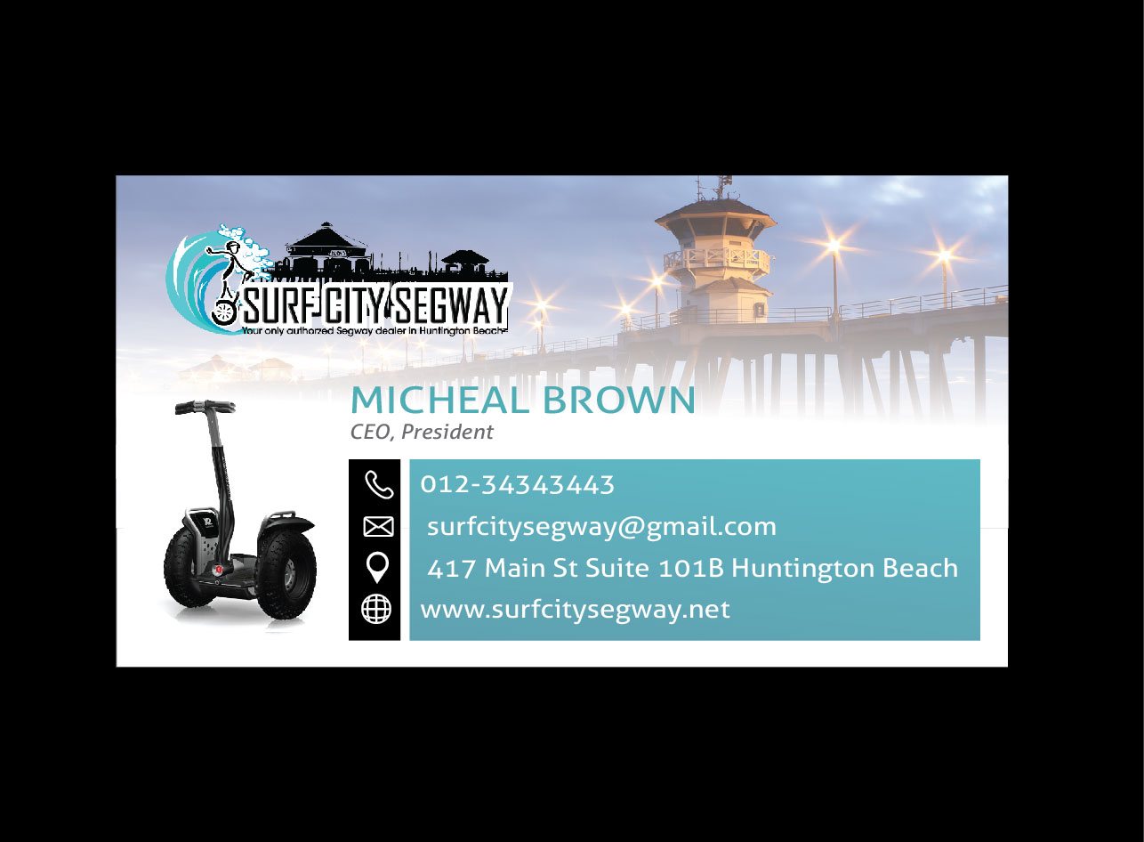 Visitenkarten-Design von Qhidmir für Surf City Segway | Design #3468597
