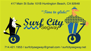 Visitenkarten-Design von DesignObento für Surf City Segway | Design #3453462