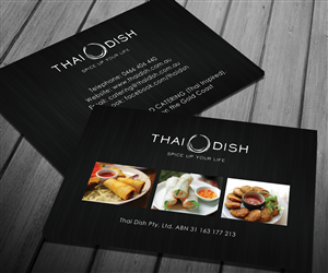 Business Card Design by Sarah Haroon for Thai Dish | Design: #3448448
