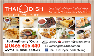 Catering Business Card Design For Thai Dish By Business Card Design By Adiazudin For Thai Dish 3453360