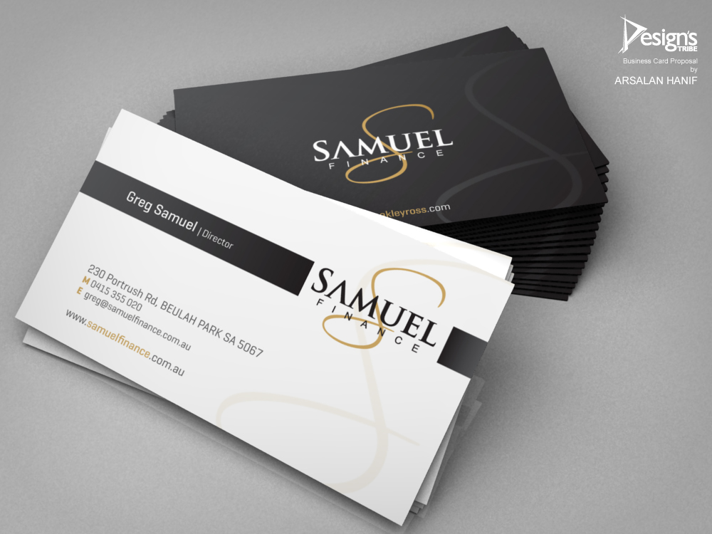 Design de Papeterie par DesignsTRIBE pour Samuel Finance Pty Ltd | Design #866661