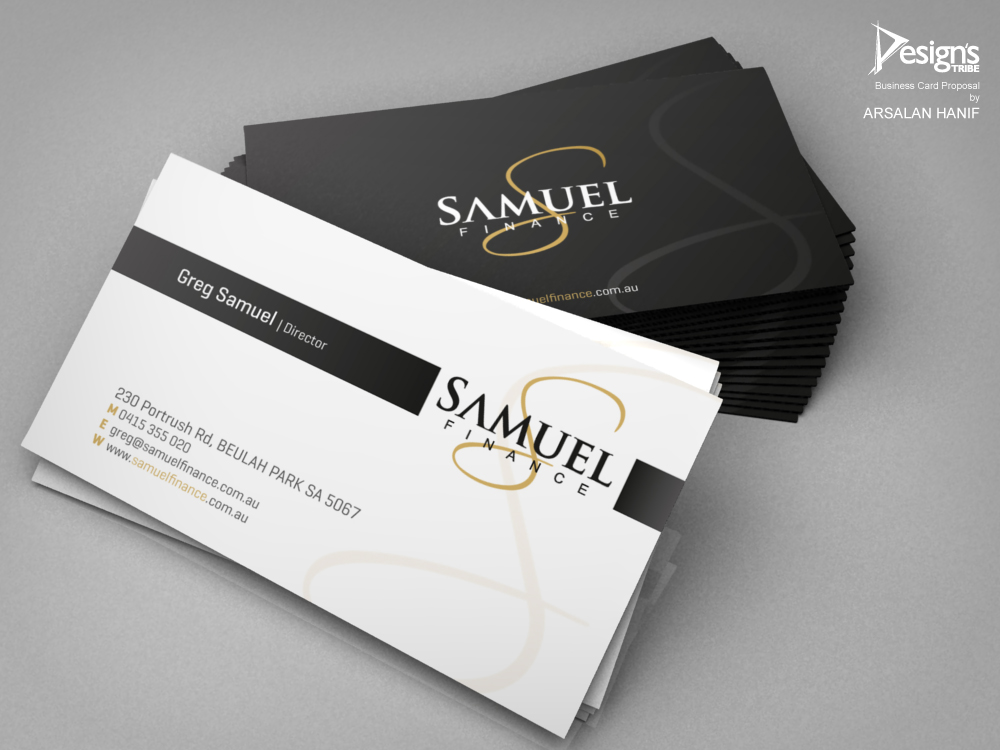 Stationery Design by DesignsTRIBE for Samuel Finance Pty Ltd | Design: #872275
