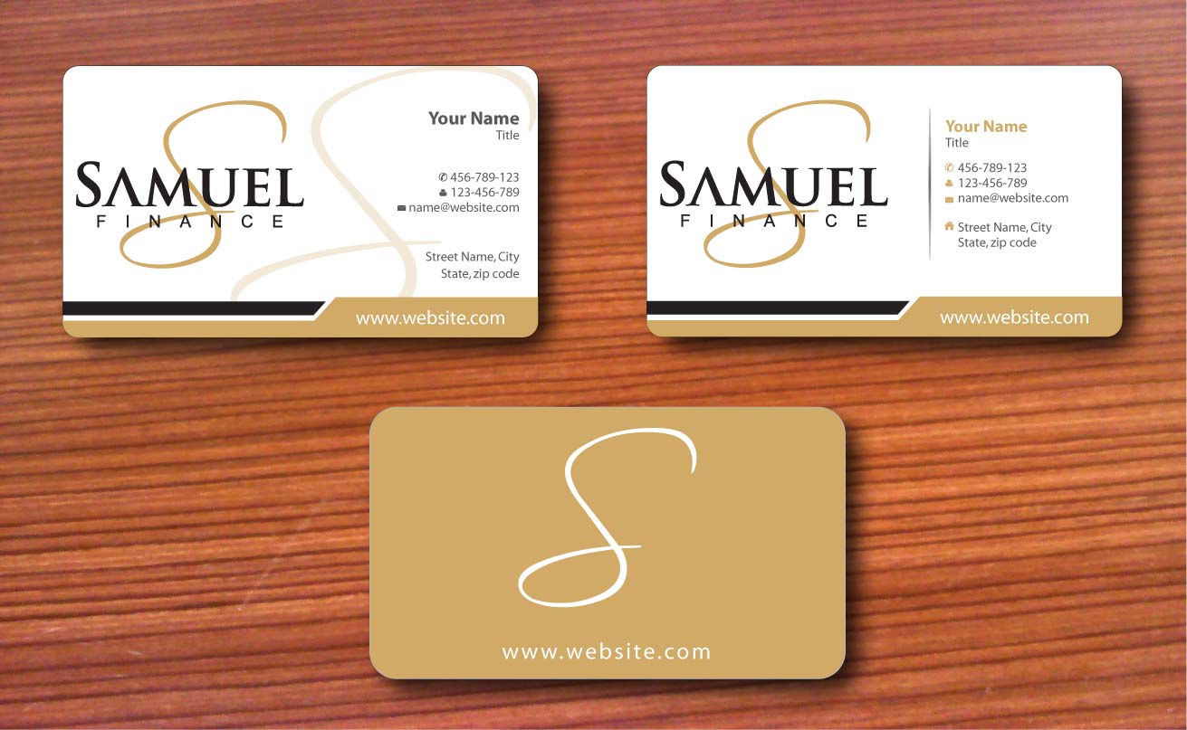 Schreibwaren-Design von Sbss für Samuel Finance Pty Ltd | Design #851433