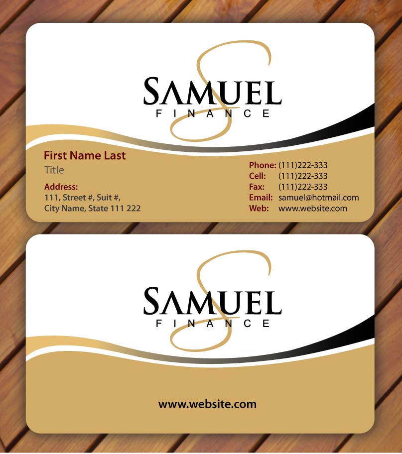 Schreibwaren-Design von Sbss für Samuel Finance Pty Ltd | Design #851521