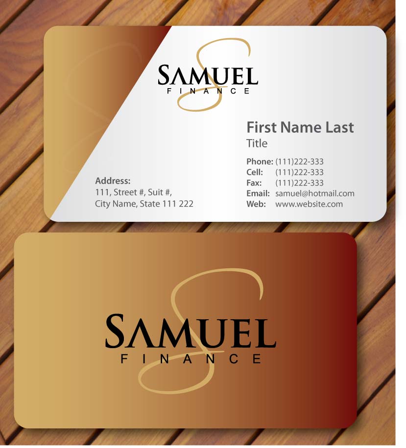 Schreibwaren-Design von Sbss für Samuel Finance Pty Ltd | Design #851522