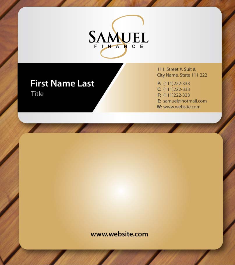 Schreibwaren-Design von Sbss für Samuel Finance Pty Ltd | Design #851523