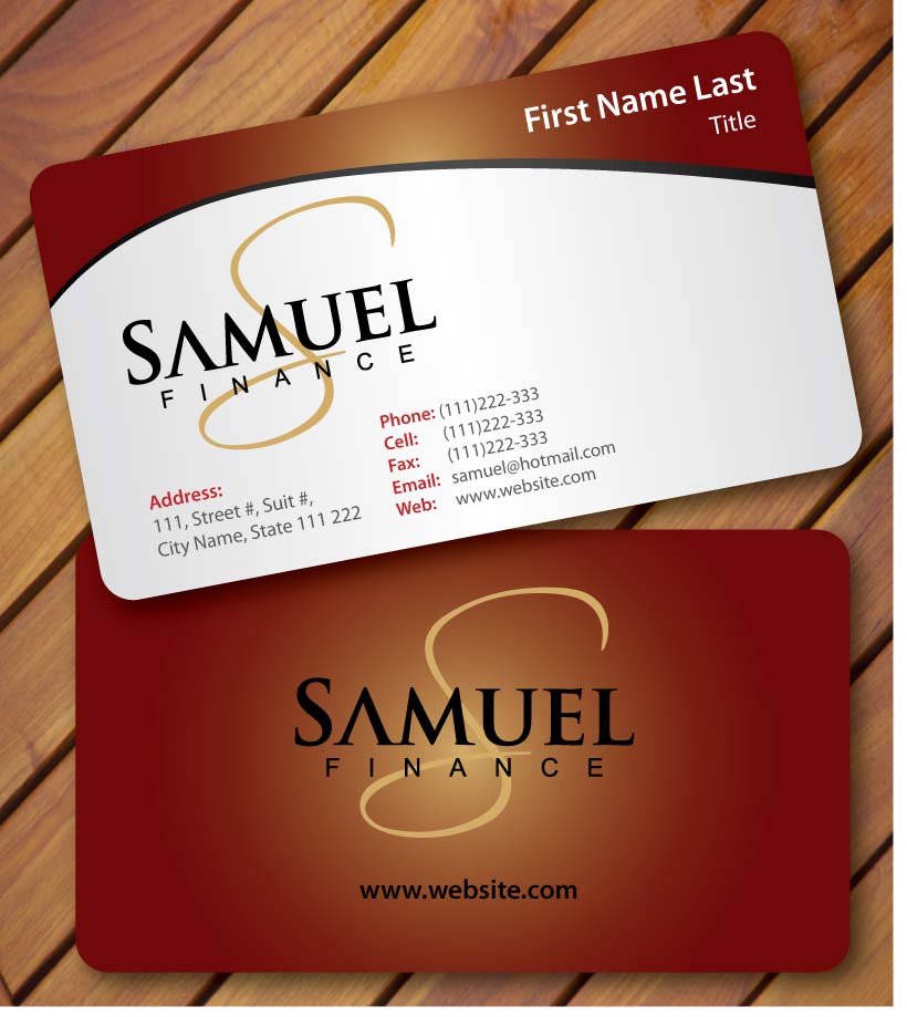 Schreibwaren-Design von Sbss für Samuel Finance Pty Ltd | Design #851530