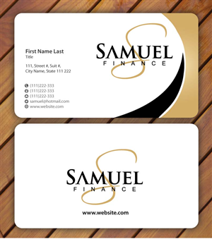 Schreibwaren-Design von Sbss für Samuel Finance Pty Ltd | Design: #851542