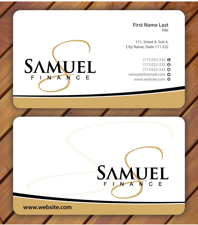 Schreibwaren-Design von Sbss für Samuel Finance Pty Ltd | Design #851545