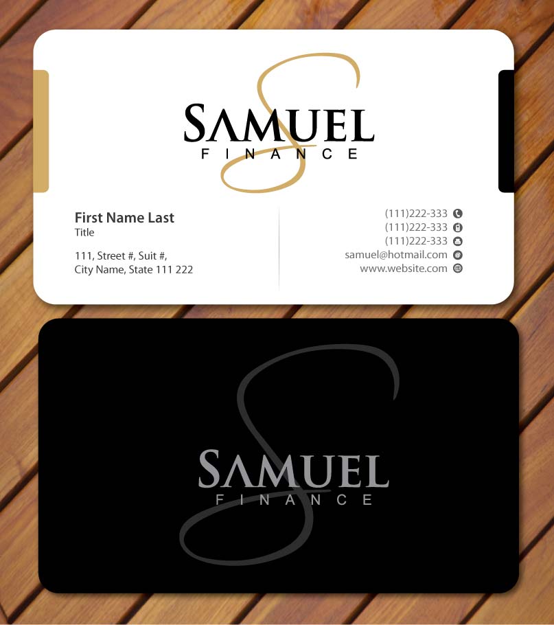 Schreibwaren-Design von Sbss für Samuel Finance Pty Ltd | Design #851555